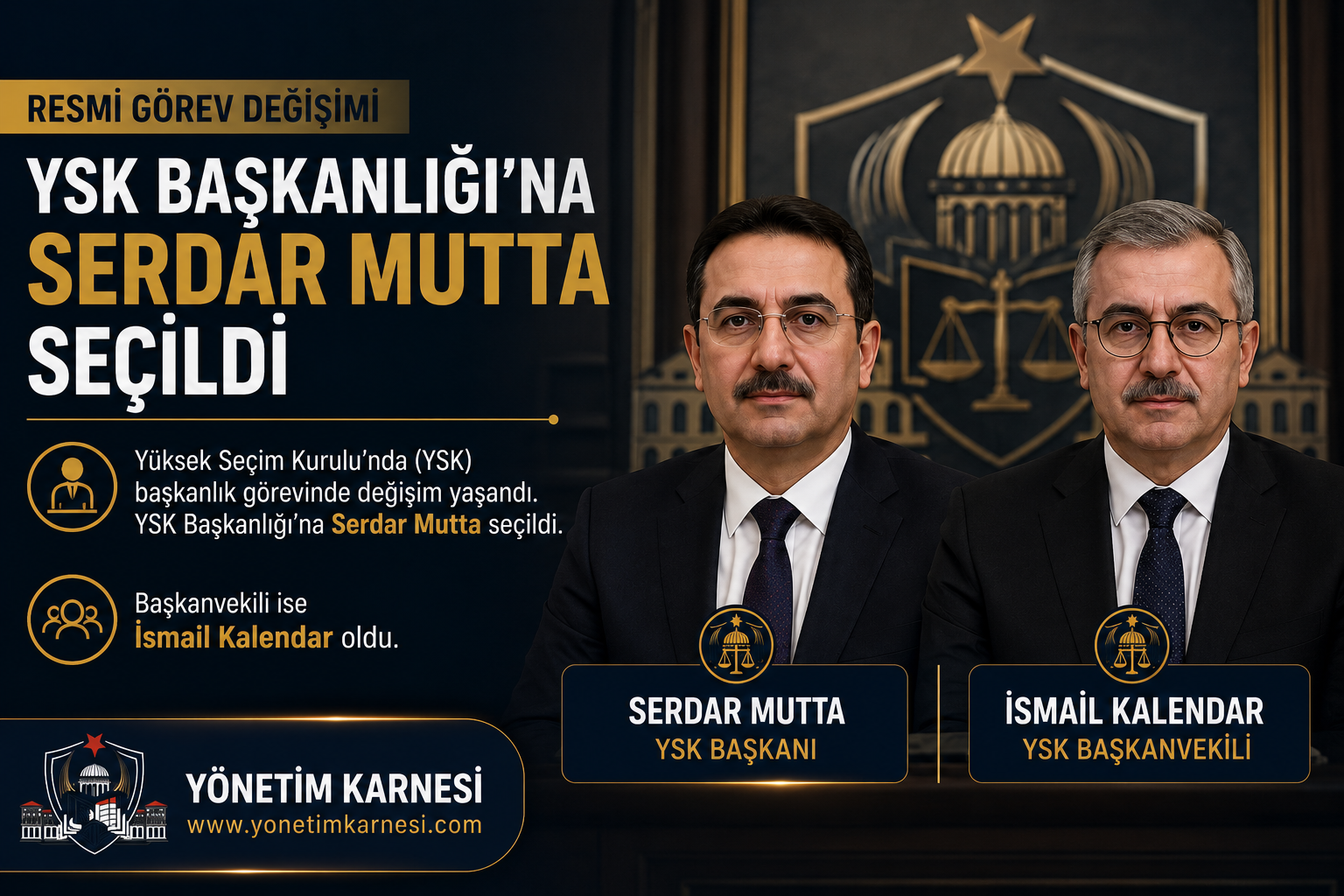 Serdar MUTTA YSK BAŞKANI OLDU!